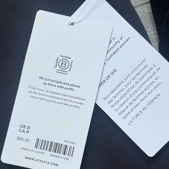 NEW Athleta Retroplush Velvet Crewneck Black Velour Button Details Size S Comfy - Picture 6 of 10